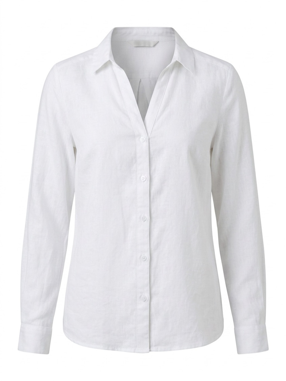 Divided White Long-Sleeve Button Shirt